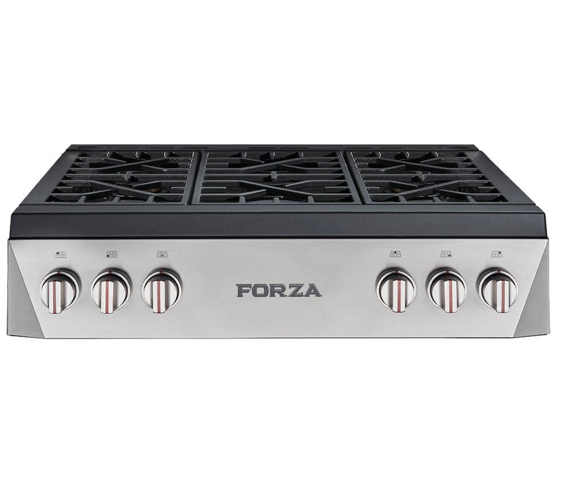 Forza 36" Professional Rangetop in Stainless Steel (FRT366GN) Rangetops Forza 