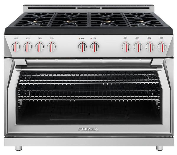 Forza 48" 7.8 cu. ft. Stainless Steel Pro-Style Gas Range (FR488GN) Ranges Forza 