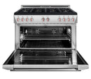 Forza 48" 7.8 cu. ft. Stainless Steel Pro-Style Gas Range in Valoroso White (FR488GN-W) Ranges Forza 