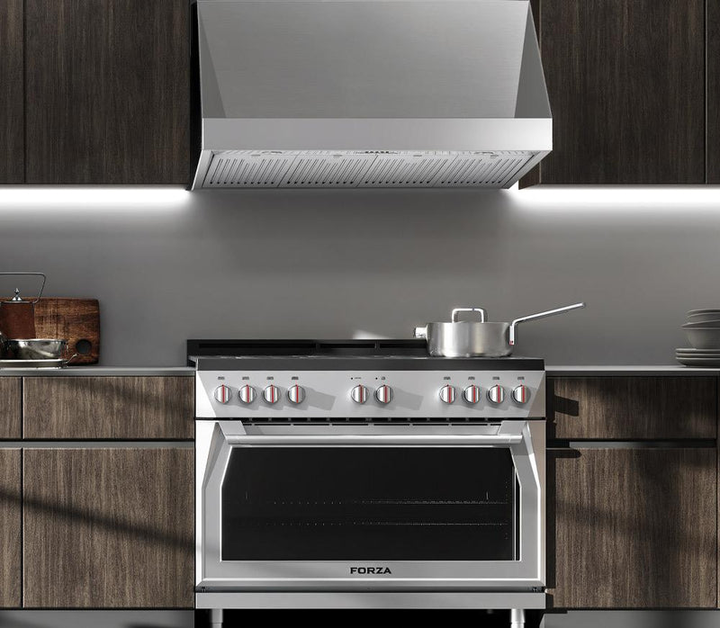 Forza 48-Inch Professional Range Hood - Wall Mount or Under Cabinet 