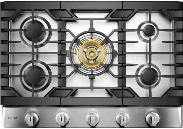 Fotile 30" Natural Gas Cooktop with 5 Sealed Burners, Cast Iron Grates, Edge to Edge Cooking Grates, Flame Failure Protection in Stainless Steel (GLS30501) Cooktops Fotile 