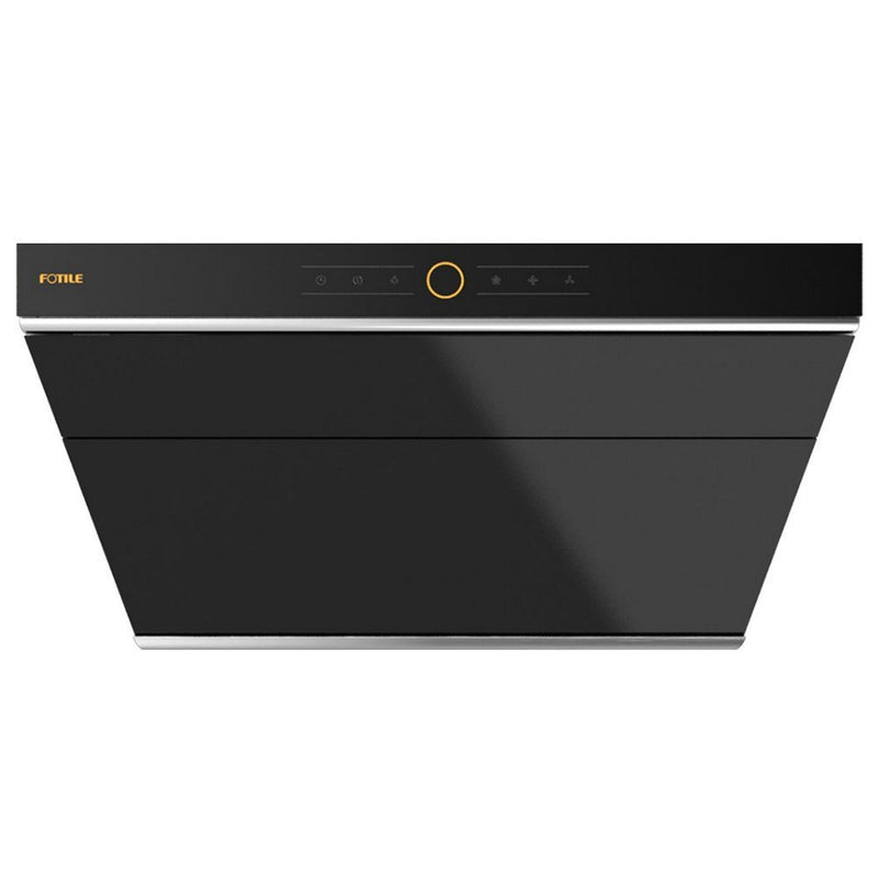 Fotile Slant Vent Series 30-inch 1000 CFM Under Cabinet or Wall Mount Range Hood with 2 LED lights, Motion, and Touch Activation in Onyx Black Tempered Glass (JQG7505) Range Hoods Fotile 