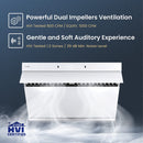 Fotile Slant Vent Series 30-inch 1000 CFM Under Cabinet or Wall Mount Range Hood with 2 LED lights, Motion and Touch Activation in White Tempered Glass (JQG7505-W) Range Hoods Fotile 