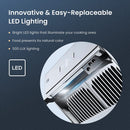 Fotile Slant Vent Series 30-inch 1000 CFM Under Cabinet or Wall Mount Range Hood with 2 LED lights, Motion and Touch Activation in White Tempered Glass (JQG7505-W) Range Hoods Fotile 