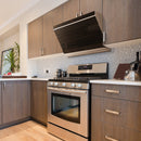 Fotile Slant Vent Series 30-inch 850 CFM Under Cabinet or Wall Mount Range Hood with 2 LED lights, and Touchscreen in Onyx Black Tempered Glass (JQG7501) Range Hoods Fotile 