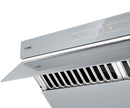 Fotile Slant Vent Series 30-inch 850 CFM Under Cabinet or Wall Mount Range Hood with 2 LED lights, and Touchscreen in Silver Grey Tempered Glass (JQG7501.G) Range Hoods Fotile 