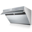 Fotile Slant Vent Series 30-inch 850 CFM Under Cabinet or Wall Mount Range Hood with 2 LED lights, and Touchscreen in Silver Grey Tempered Glass (JQG7501.G) Range Hoods Fotile 