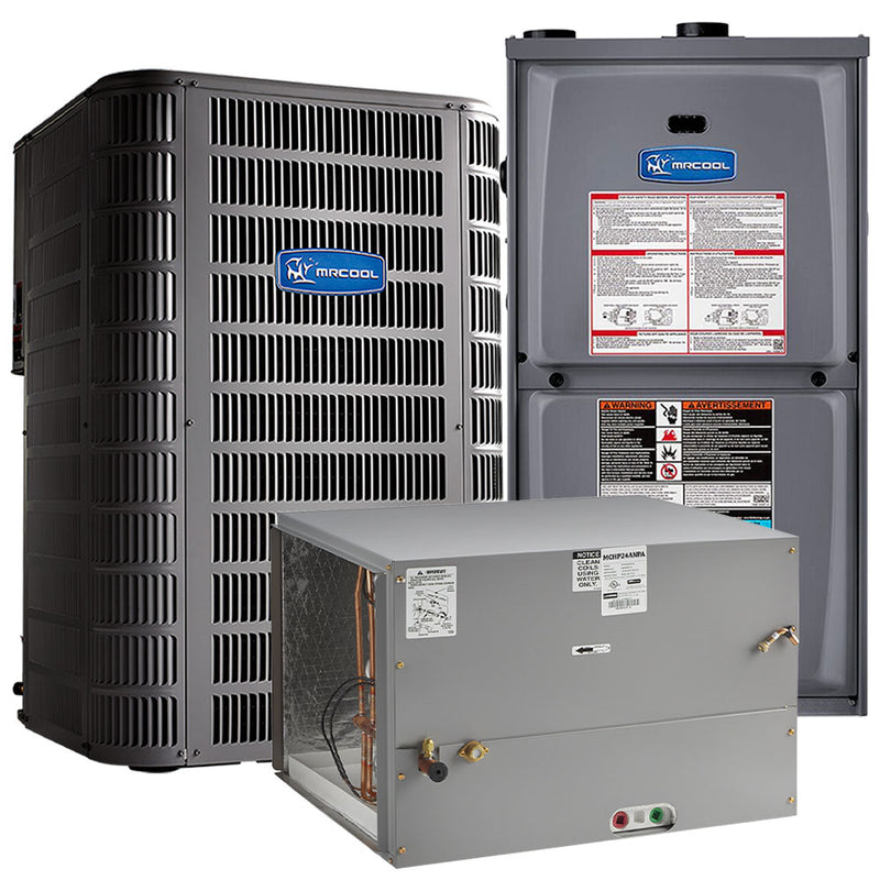 MRCOOL Signature Series - Central Air Conditioner & Gas Furnace Split System - 3 Ton, 15.1 SEER, 36K BTU, 95% AFUE - 17.5" Cabinet - Upflow/Horizontal