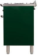 ILVE 24" Nostalgie - Dual Fuel Range with 4 Sealed Burners - 2.44 cu. ft. Oven - Bronze Trim in Emerald Green (UPN60DMPVSY) Ranges ILVE 