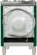 ILVE 24" Nostalgie - Dual Fuel Range with 4 Sealed Burners - 2.44 cu. ft. Oven - Bronze Trim in Emerald Green (UPN60DMPVSY) Ranges ILVE 