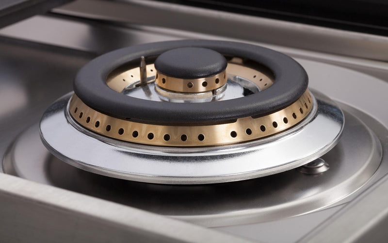 ILVE 24" Nostalgie Series Freestanding Single Oven Gas Range with 4 Sealed Burners in Custom RAL Color with Brass Trim (UPN60DVGGRAL) Ranges ILVE 