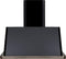 ILVE 30-Inch Majestic Glossy Black Wall Mount Range Hood with 600 CFM Blower - Auto-off Function (UAM76BK)