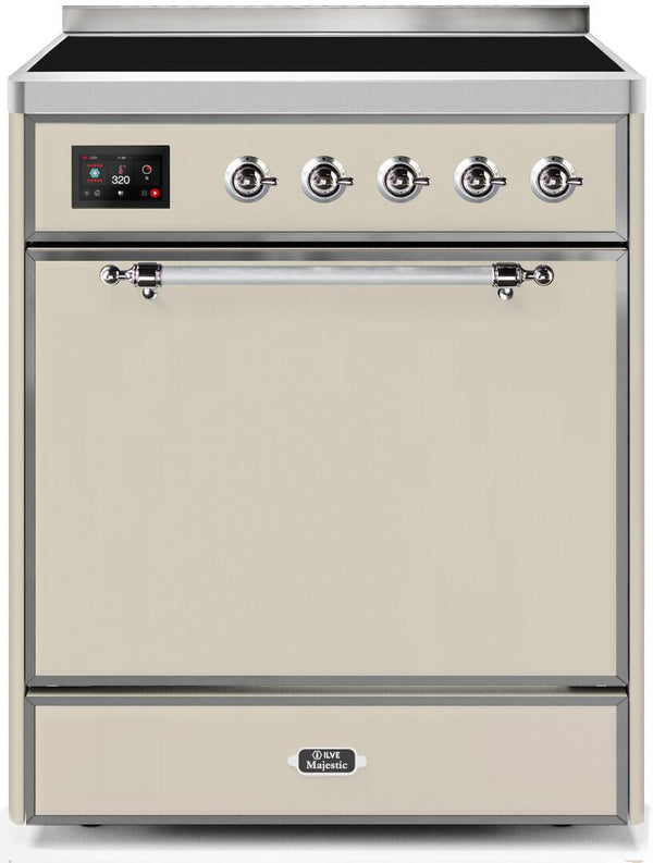 ILVE 30" Majestic II induction Range with 4 Elements - 2.3 cu. ft. Oven - Antique White (UMI30QNE3AWC) Ranges ILVE 