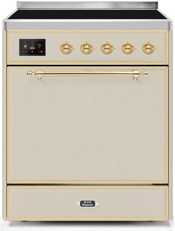 ILVE 30" Majestic II induction Range with 4 Elements - 2.3 cu. ft. Oven - Antique White (UMI30QNE3AWG) Ranges ILVE 