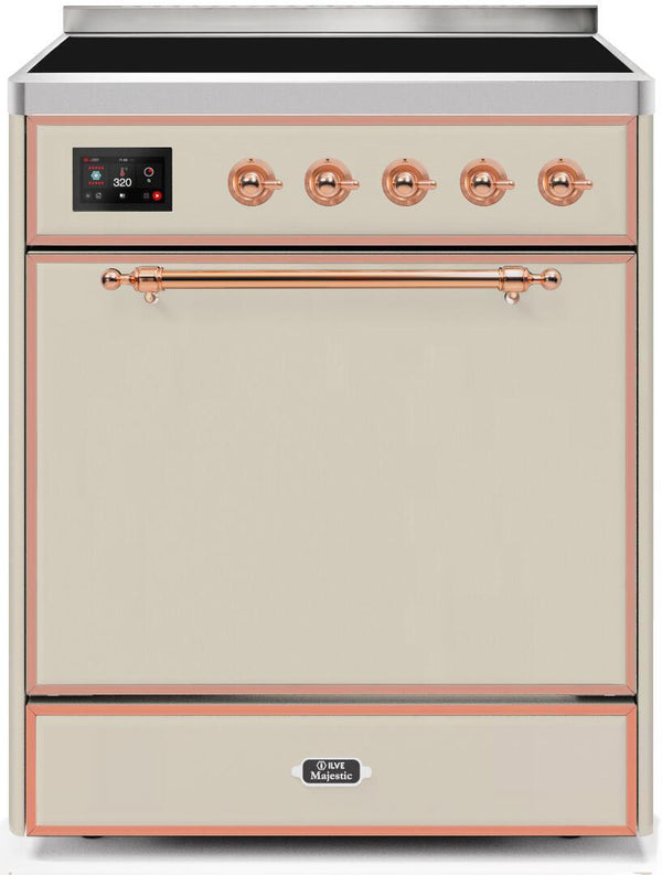 ILVE 30" Majestic II induction Range with 4 Elements - 2.3 cu. ft. Oven - Antique White (UMI30QNE3AWP) Ranges ILVE 