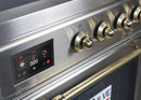 ILVE 30" Majestic II induction Range with 4 Elements - 2.3 cu. ft. Oven - Brass Trim in Stainless Steel (UMI30NE3SSG) Ranges ILVE 