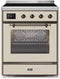 ILVE 30-Inch Majestic II induction Range with 4 Elements - 4 cu. ft. Oven - Bronze Trim in Antique White (UMI30NE3AWB)