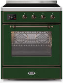 ILVE 30" Majestic II induction Range with 4 Elements - 2.3 cu. ft. Oven - Bronze Trim in Emerald Green (UMI30NE3EGB) Ranges ILVE 