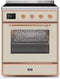 ILVE 30-Inch Majestic II induction Range with 4 Elements - 4 cu. ft. Oven - Copper Trim in Antique White (UMI30NE3AWP)