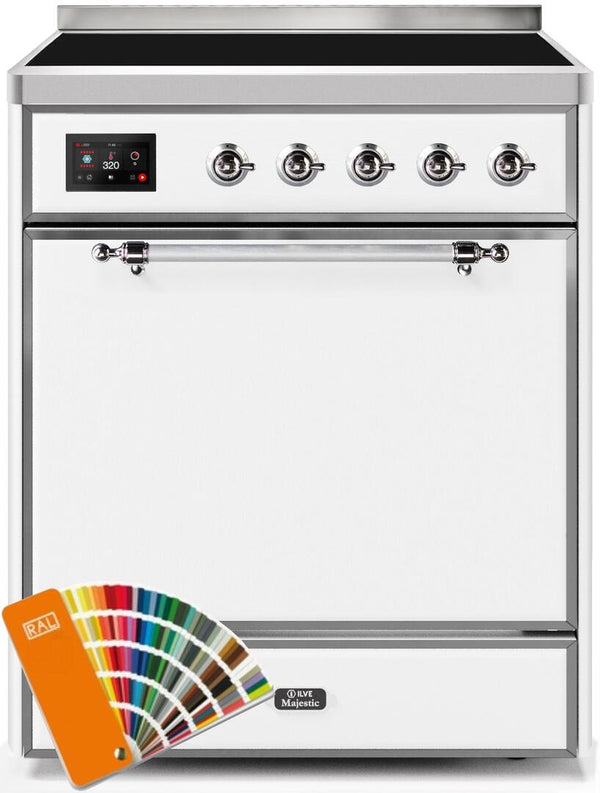ILVE 30" Majestic II induction Range with 4 Elements - 2.3 cu. ft. Oven - Custom RAL Color (UMI30QNE3RALC) Ranges ILVE 