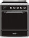 ILVE 30-Inch Majestic II induction Range with 4 Elements - 4 cu. ft. Oven - Glossy Black (UMI30QNE3BKC)