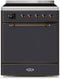ILVE 30-Inch Majestic II induction Range with 4 Elements - 4 cu. ft. Oven - Matte Graphite (UMI30QNE3MGB)
