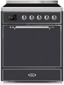 ILVE 30" Majestic II induction Range with 4 Elements - 2.3 cu. ft. Oven - Matte Graphite (UMI30QNE3MGC) Ranges ILVE 