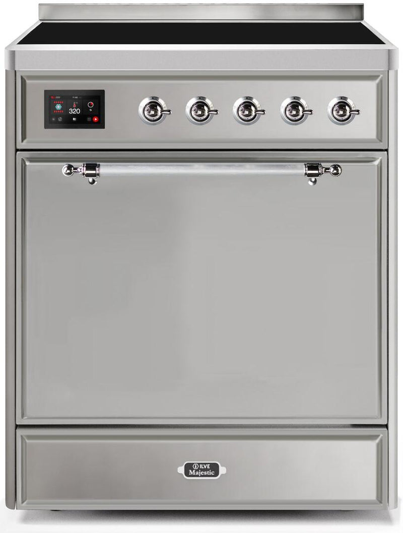 ILVE 30" Majestic II induction Range with 4 Elements - 2.3 cu. ft. Oven - Stainless Steel (UMI30QNE3SSC) Ranges ILVE 