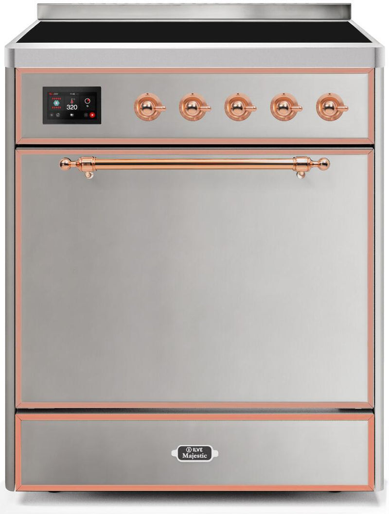 ILVE 30" Majestic II induction Range with 4 Elements - 2.3 cu. ft. Oven - Stainless Steel (UMI30QNE3SSP) Ranges ILVE 