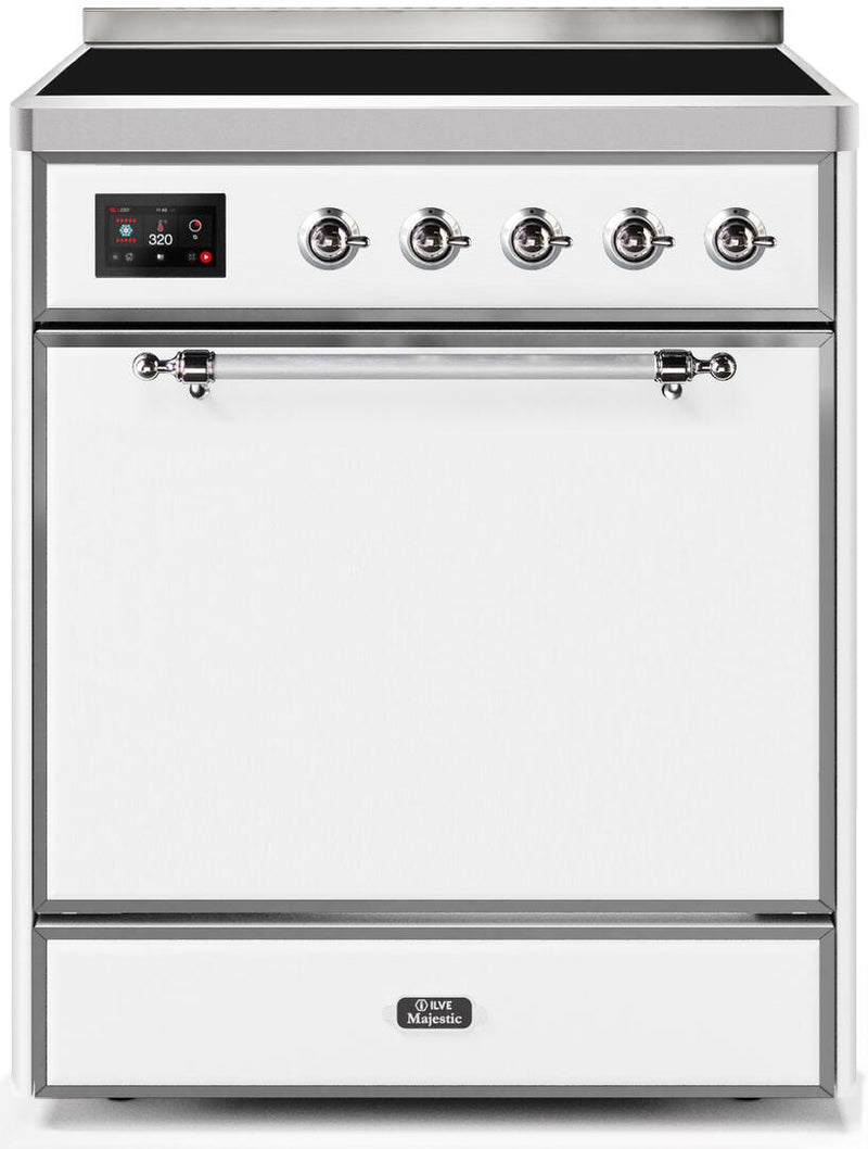 ILVE 30" Majestic II induction Range with 4 Elements - 2.3 cu. ft. Oven - White (UMI30QNE3WHC) Ranges ILVE 