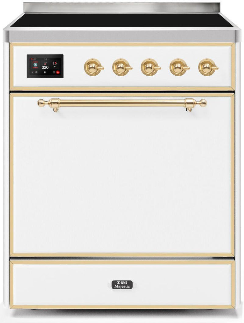 ILVE 30" Majestic II induction Range with 4 Elements - 2.3 cu. ft. Oven - White (UMI30QNE3WHG) Ranges ILVE 