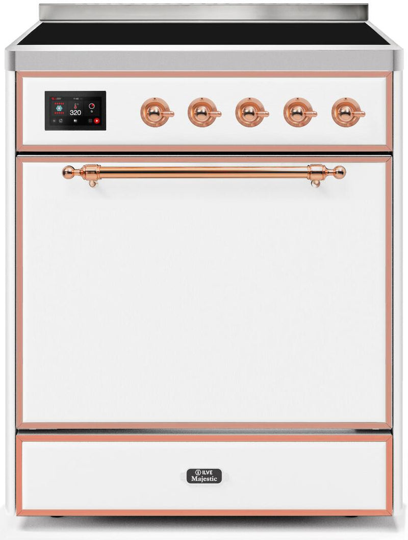 ILVE 30" Majestic II induction Range with 4 Elements - 2.3 cu. ft. Oven - White (UMI30QNE3WHP) Ranges ILVE 