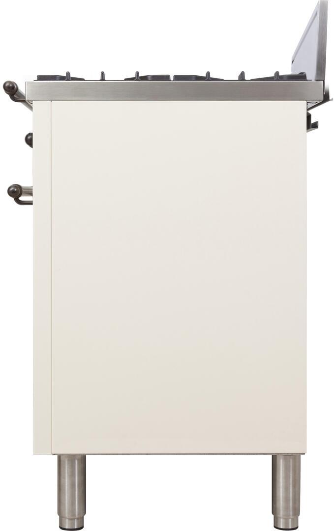 ILVE 30" Nostalgie Gas Range with 5 Burners - 3 cu. ft. Oven - Oiled Bronze Trim - Antique White (UPN76DVGGAY) Ranges ILVE 