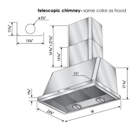 ILVE 36" Majestic Glossy Black Wall Mount Range Hood with 600 CFM Blower - Auto-off Function (UAM90BK) Range Hoods ILVE 