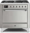 ILVE 36-Inch Majestic II Dual Fuel Range with 6 Burners - 3.5 cu. ft. Oven - Stainless Steel (UM096DQNS3SSC)