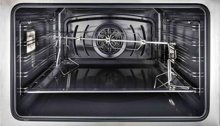 ILVE 36" Majestic II Dual Fuel Range with 6 Burners and Griddle - 4.1 cu. ft. Oven - Chrome (UM09FDQNS3RALC) Ranges ILVE 