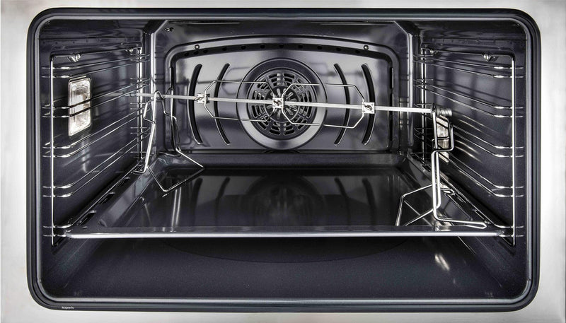 ILVE 36" Majestic II induction Range with 5 Elements - 3.5 cu. ft. Oven - Brass Trim in Glossy Black (UMI09NS3BKG) Ranges ILVE 