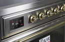 ILVE 36" Majestic II induction Range with 5 Elements - 3.5 cu. ft. Oven - Brass Trim in Stainless Steel (UMI09NS3SSG) Ranges ILVE 