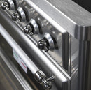 ILVE 36" Majestic II induction Range with 5 Elements - 3.5 cu. ft. Oven - Chrome Trim in Stainless Steel (UMI09NS3SSC) Ranges ILVE 