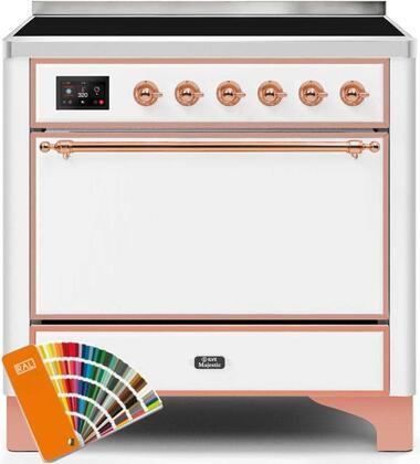 ILVE 36" Majestic II induction Range with 5 Elements - 3.5 cu. ft. Oven - Solid Door - Custom RAL Color with Copper Trim (UMI09QNS3RA) Ranges ILVE 