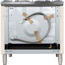 ILVE 36" Nostalgie - Dual Fuel Range with 5 Sealed Brass Burners - 3 cu. ft. Oven - Brass Trim in Antique White (UPN90FDMPA) Ranges ILVE 