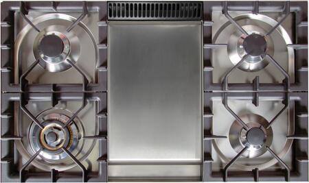 ILVE 36" Nostalgie - Dual Fuel Range with 5 Sealed Brass Burners - 3 cu. ft. Oven - Brass Trim in Custom RAL Color (UPN90FDMPRAL) Ranges ILVE 
