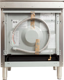 ILVE 36" Nostalgie - Dual Fuel Range with 5 Sealed Brass Burners - 3 cu. ft. Oven - Chrome Trim in Stainless Steel (UPN90FDMPIX) Ranges ILVE 