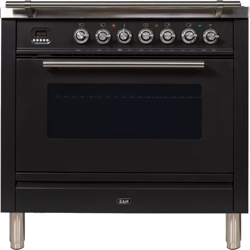 ILVE 36" Professional Plus Range with 5 Sealed Burners - 3.5 cu. ft. Oven - Matte Graphite (UPW90FDVGGMX) Ranges ILVE 