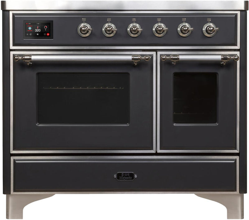 ILVE 40" Majestic II induction Range with 6 Elements - 3.82 cu. ft. Oven - Chrome Trim in Matte Graphite (UMDI10NS3MGC) Ranges ILVE 