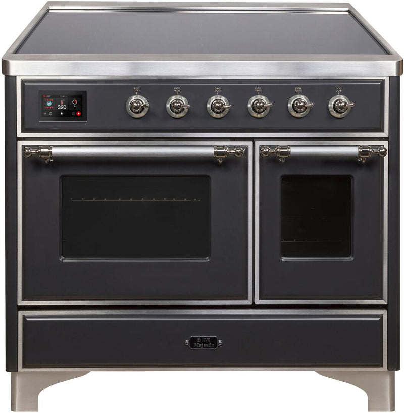 ILVE 40" Majestic II induction Range with 6 Elements - 3.82 cu. ft. Oven - Chrome Trim in Matte Graphite (UMDI10NS3MGC) Ranges ILVE 