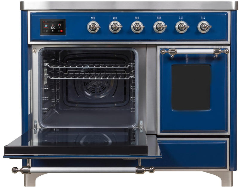 ILVE 40" Majestic II induction Range with 6 Elements - 3.82 cu. ft. Oven - Chrome Trim in Midnight Blue (UMDI10NS3MBC) Ranges ILVE 