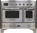 ILVE 40" Majestic II induction Range with 6 Elements - 3.82 cu. ft. Oven - Chrome Trim in Stainless Steel (UMDI10NS3SSC) Ranges ILVE 