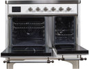 ILVE 40" Majestic II induction Range with 6 Elements - 3.82 cu. ft. Oven - Chrome Trim in White (UMDI10NS3WHC) Ranges ILVE 
