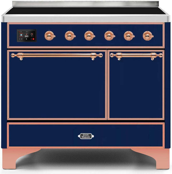 ILVE 40" Majestic II induction Range with 6 Elements - Dual Oven - TFT Control Display in Blue (UMDI10QNS3MBP) Ranges ILVE 